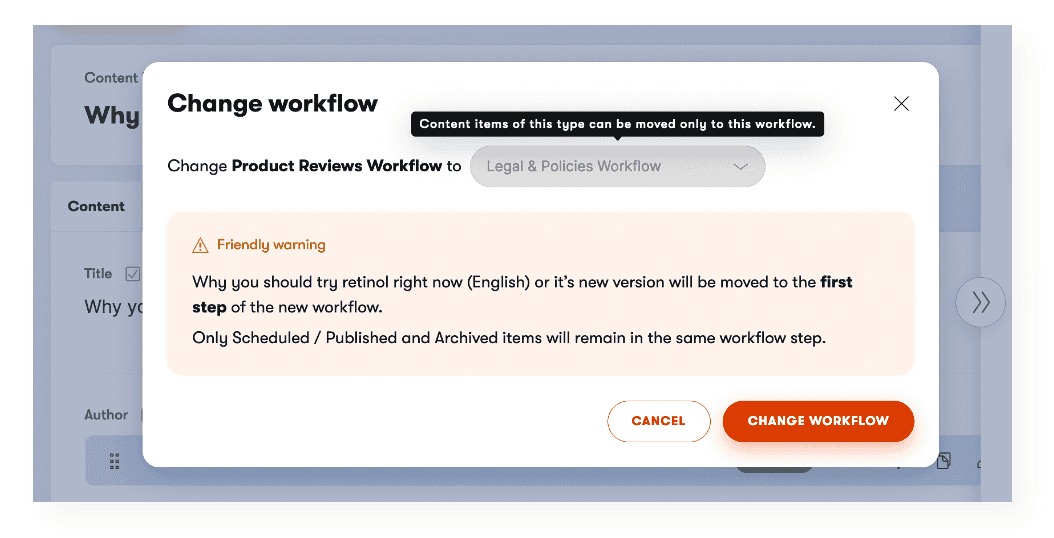 Manage workflows more easily in Kontent with these new improvements