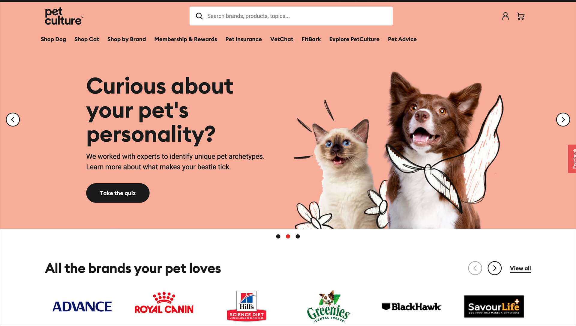 Pet Culture website