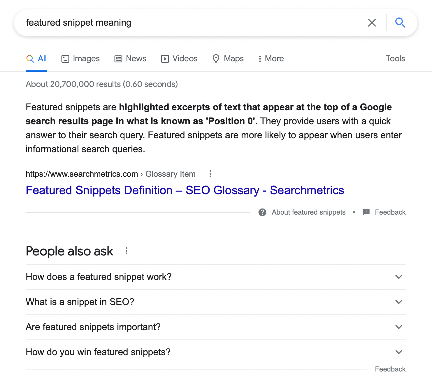 Featured Snippet and People Also Ask are both important SERP features that can help your brand gain more visibility.