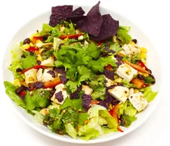 Salade de tacos au poulet et aux haricots noirs