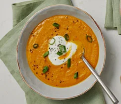 Soupe crémeuse aux carottes