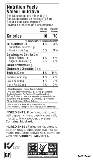 Classic Crab Cake Seasoning (Pack of 3)
