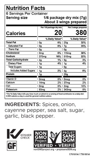 Buffalo Wings Seasoning (Pack of 3)