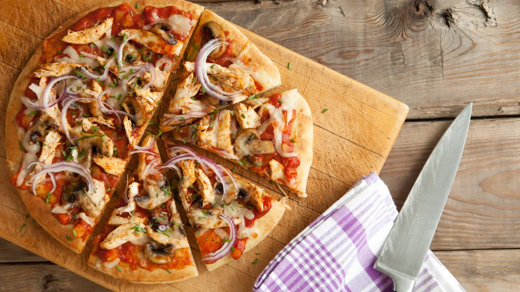 Jamaican Jerk Chicken Pizza with Fruit Salsa