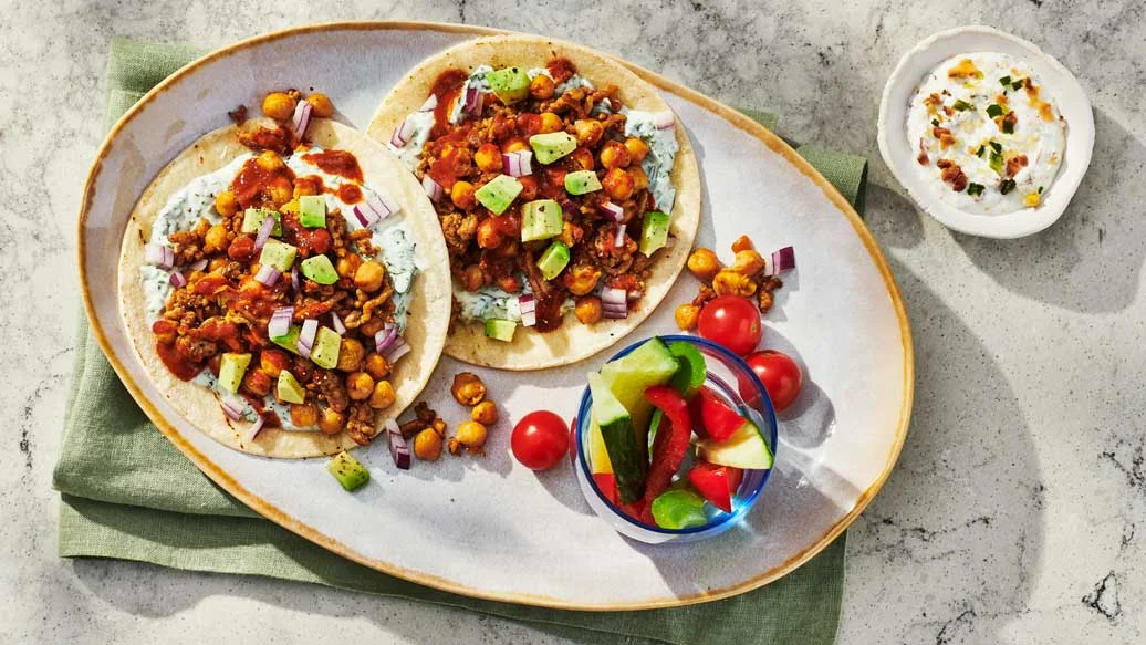 Pork & Chickpea Tostadas