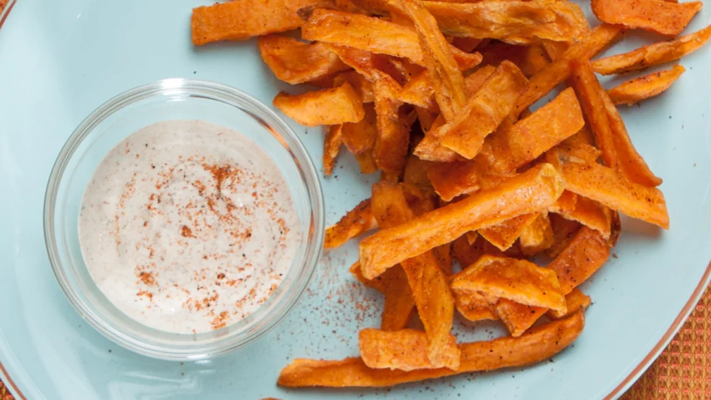Hot & Spicy Baked Yam Fries