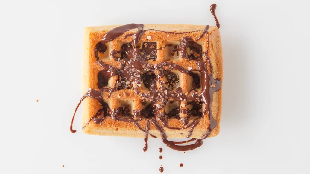 Maple Salted Chocolate Waffles