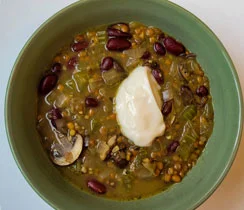 Mushroom Lentil & Bean Stew