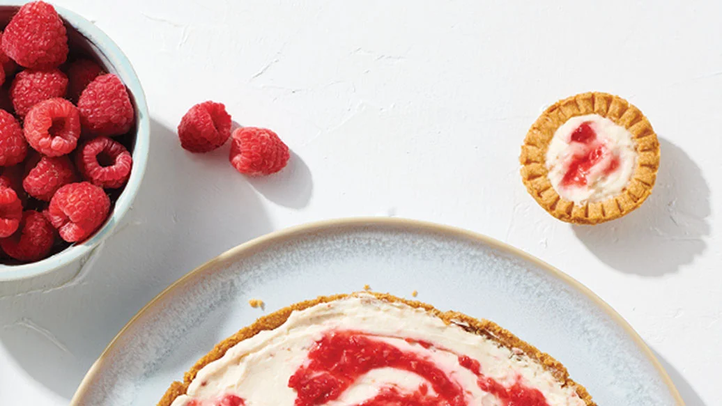 Tartelettes au gâteau au fromage tourbillon de baies