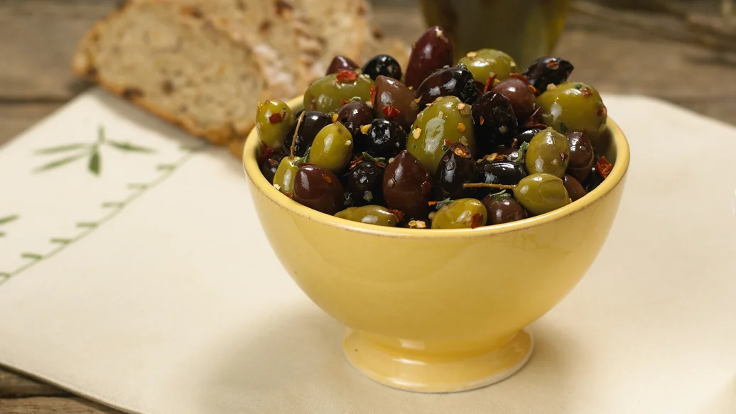 Rustic Marinated Olives