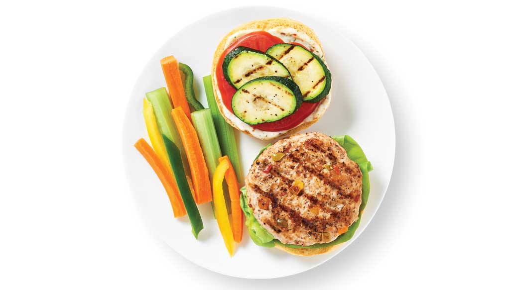Burger de poulet à la marocaine