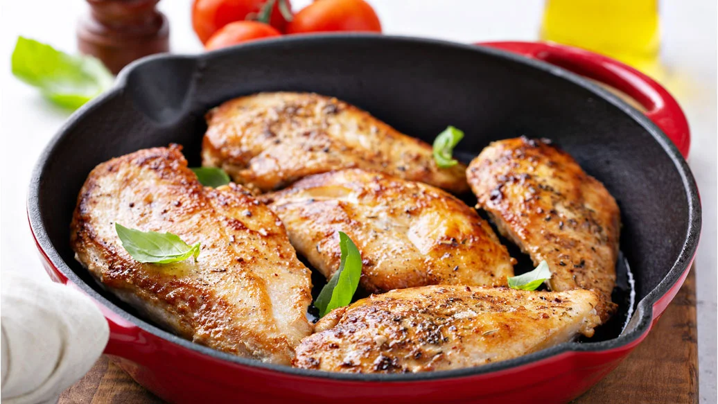 Garlic Chicken with Lemon Basil Sauce