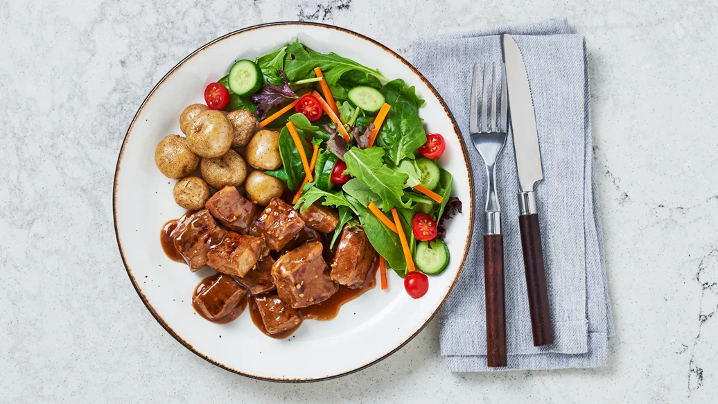 Sweet ‘n Sticky Steak Bites