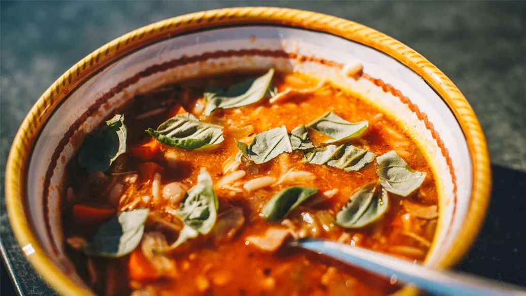 Bean and Orzo Zuppa