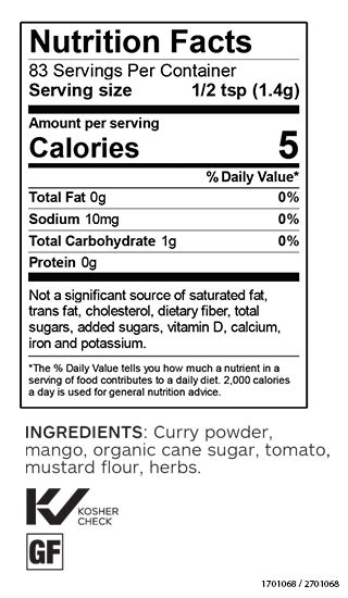 Mango Curry Dip Mix