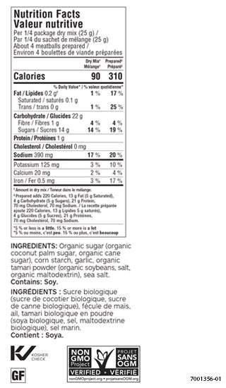 Honey Garlic Meatball Seasoning (Pack of 3)