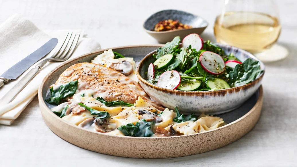 Florentine Style Chicken Alfredo