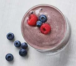Smoothie au muffin aux petits fruits