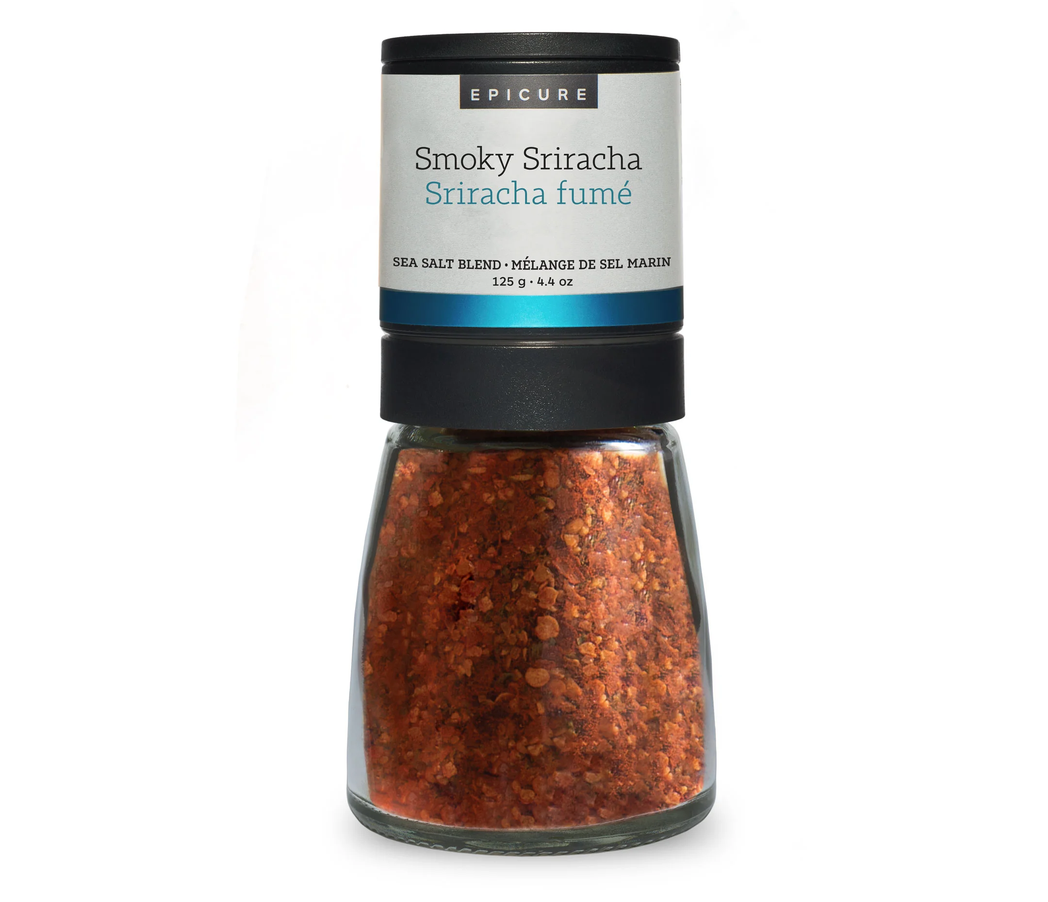 Mélange de sel marin Sriracha fumé