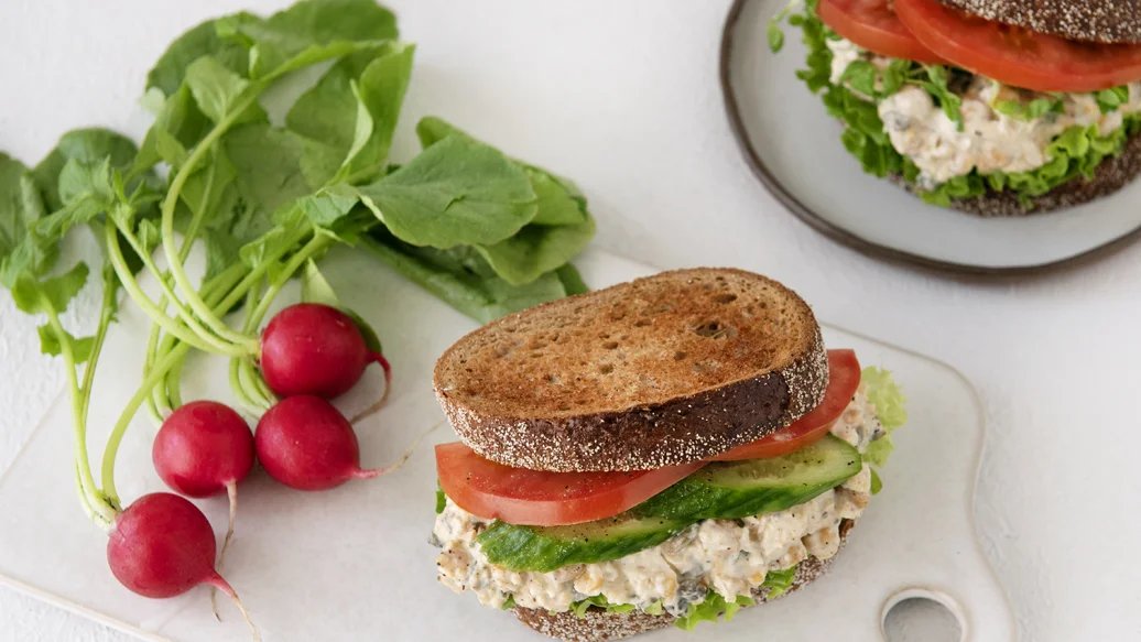Best Ever Ranch Chickpea Salad Sandwich