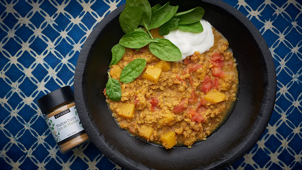 Slow Cooker Squash Indian Dhal