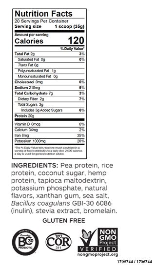 Vanilla Optimum Vegan Protein Blend