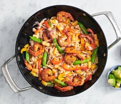 Sauté de crevettes à la jerk