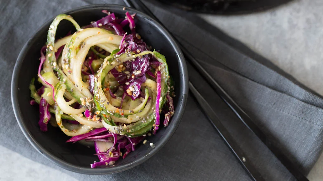 Cucumber Crunch Spiral Salad
