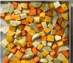 Spice Roasted Root Vegetables
