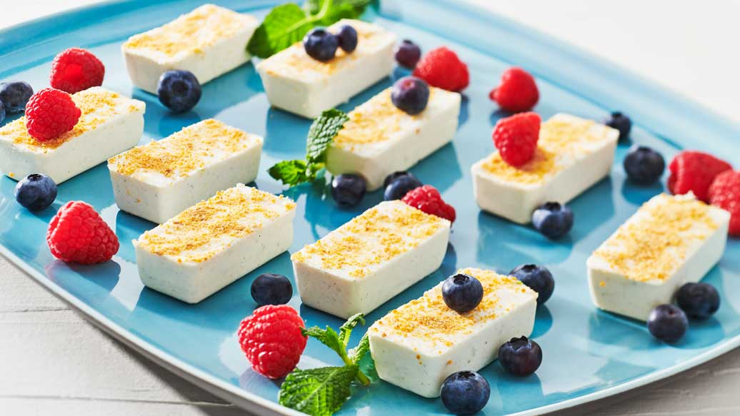 Mini gâteaux au fromage à la lime sans cuisson