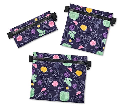 Zip n’ Go Reusable Bags - 3pk