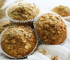 Oatmeal, Cranberry and Coconut Muffins