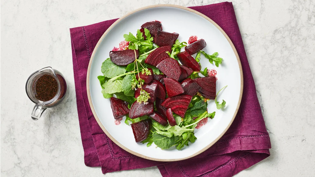Roasted Beets with Pumpkin Balsamic Vinaigrette