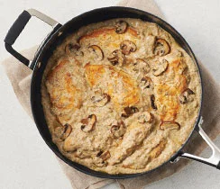 Chicken Steaks with Creamy Mushroom Sauce