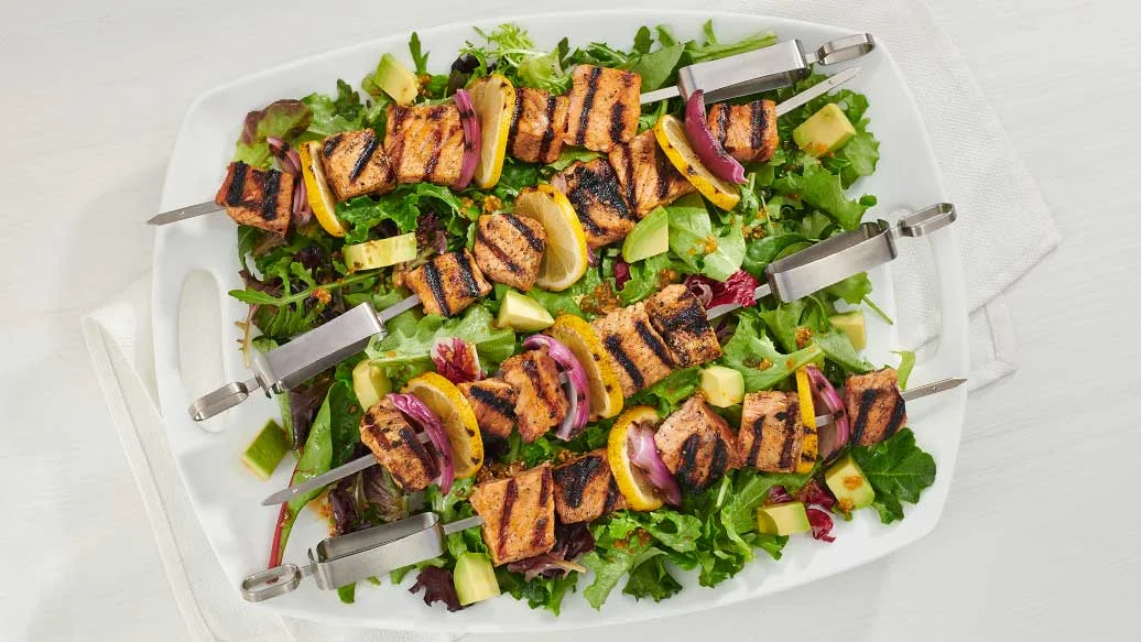 Oh Canada Grilled Salmon Salad