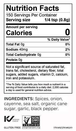 Buffalo Wing Seasoning (jar)