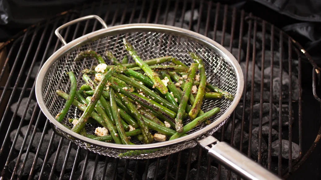 Barbecued Asparagus and Green Bean Salad