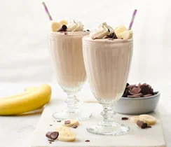 Milkshake protéiné banane et caramel