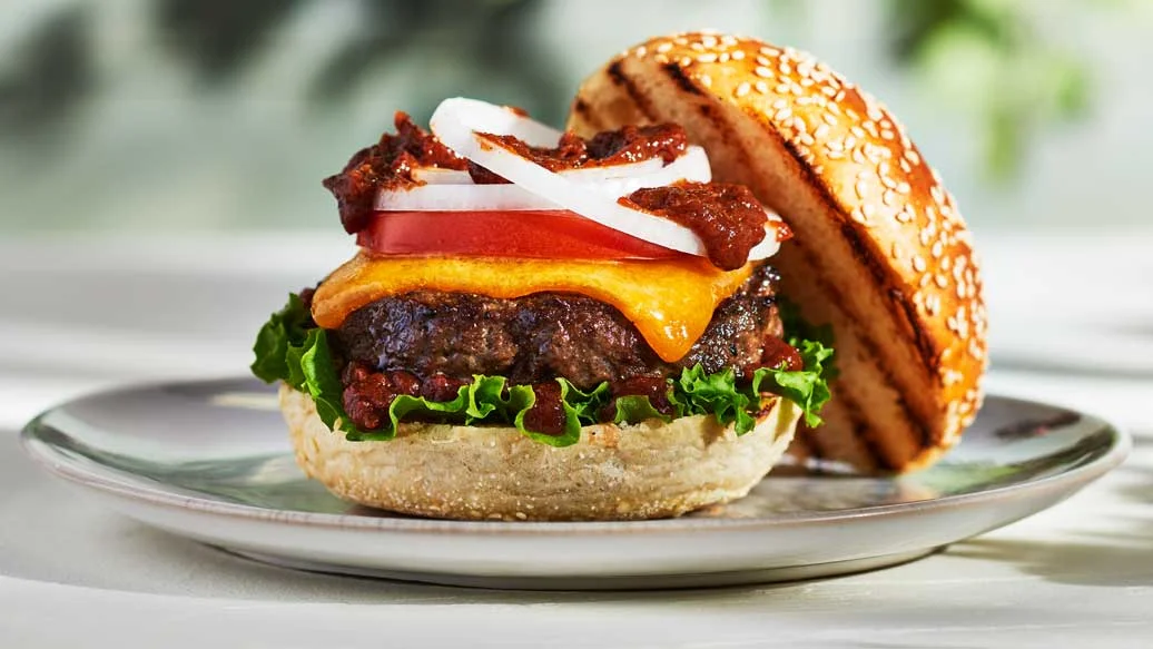 Burger BBQ fumé