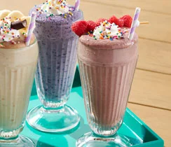 Chocolate Raspberry Protein Milkshake