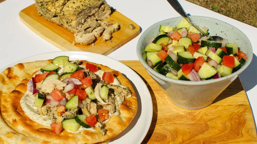 Greek Chicken Gyros