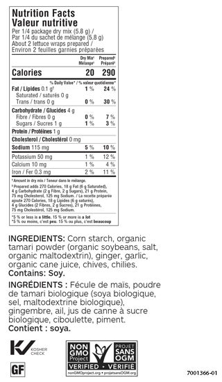 Crispy & Crunchy Lettuce Wrap Seasoning (Pack of 3)
