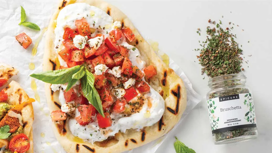 BBQ Bruschetta Flatbread