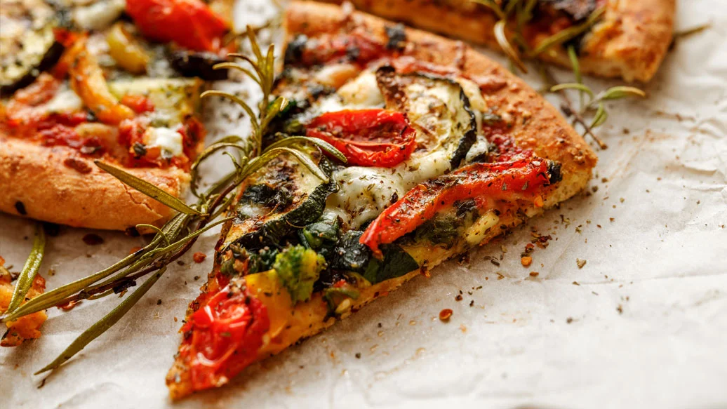 Pizza aux légumes grillés préférée de Sylvie