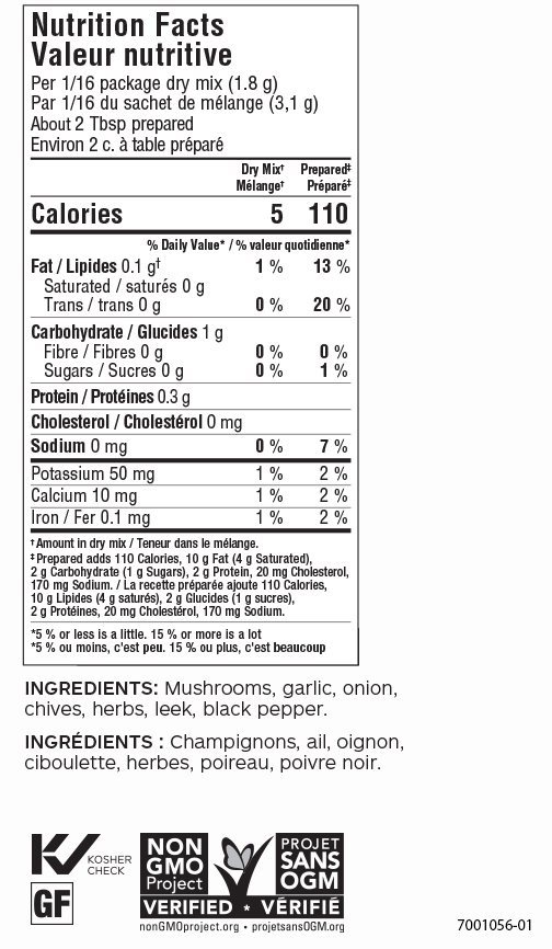 Herb & Mushroom Dip Mix (Pack of 3)