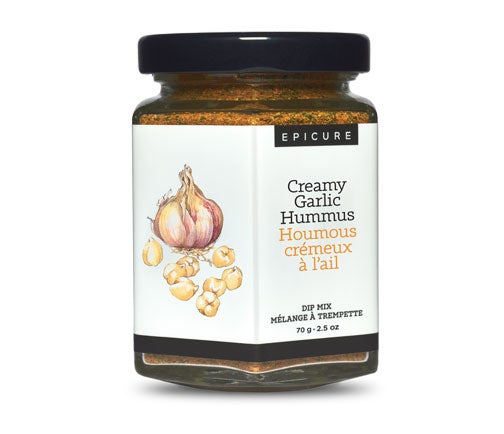 Creamy Garlic Hummus Dip Mix