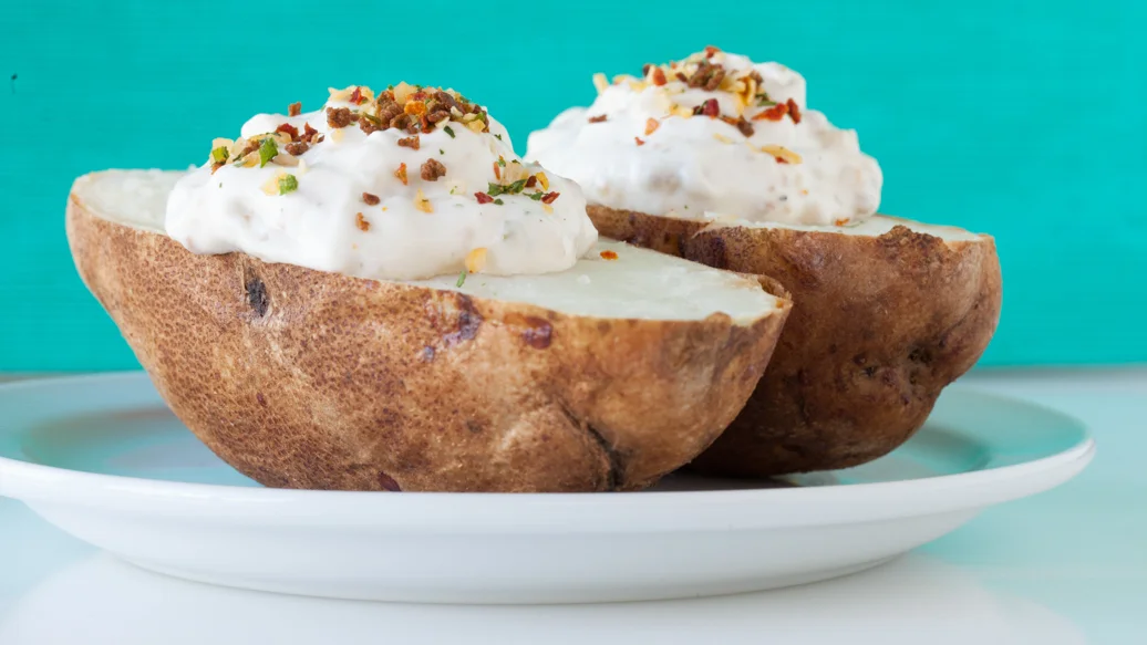 Baked Potatoes with CCB Dip