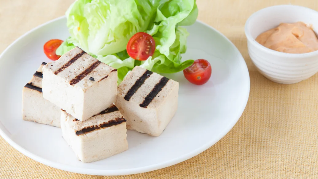Grilled Tofu, with Chipotle Aioli
