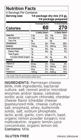 Creamy Pesto Parmesan Chicken Skillet Sauce Mix (Pkg of 3) (1501212)