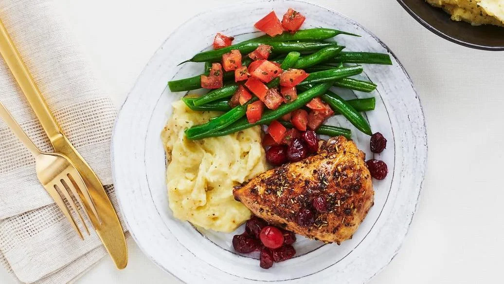 Sheet Pan Rosemary Garlic Cranberry Chicken